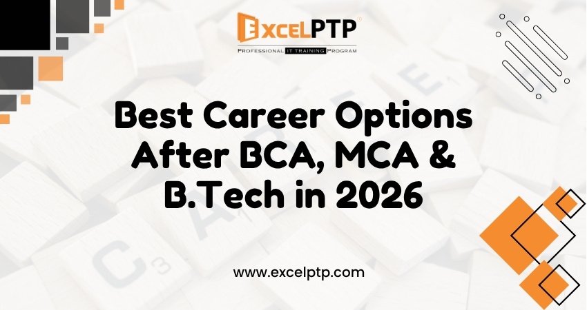 Graduates comparing IT career paths after BCA, MCA and B.Tech in 2026
